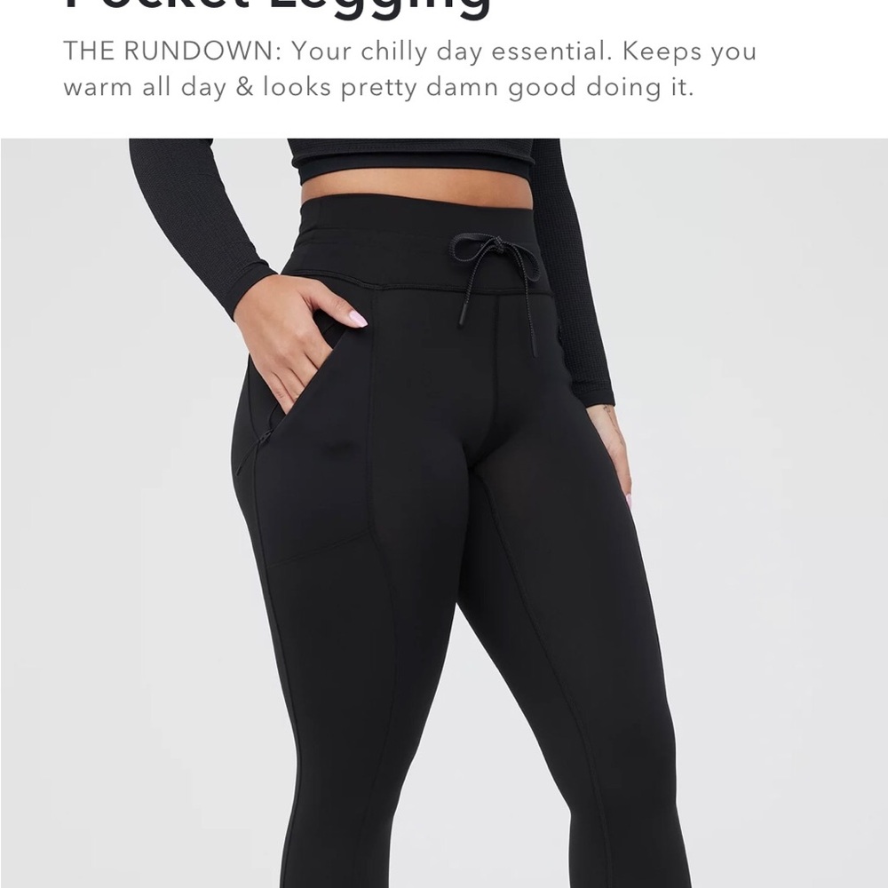 ❤️TWO PAIRS of Women's Pocket Legging size small/short black and gray